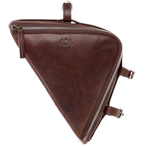 Sacoche de bicyclette marron SID & VAIN ARCHIE, le petit sac en cuir pour vos trajets urbains.