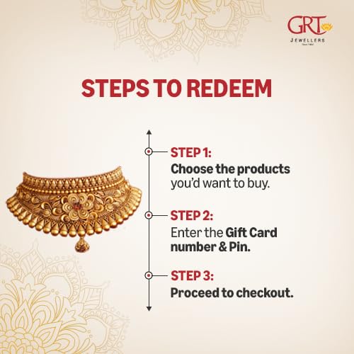 Image of GRT Jewellers | E-Gift Card | Instant delivery | Valid for in-store purchases | Ideal gift for birthday, anniversary & wedding | 1 Year Validity