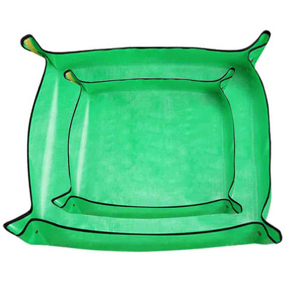 2PCS Plant Repotting Mat Waterproof PE Transplanting Mat Foldable Gardening Mat Reportting Mat for Indoor Outdoor Plants