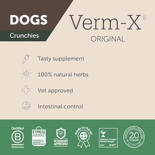 Verm-X Uni Herbal Crunchies Für Hunde-325 Gm Tube, Clear, Unisex – Ansicht 4