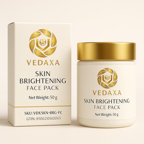 Image of Vedaxa Skin Brightening Face Pack, Coffee Formula, 50 Grams, Natural Exfoliating Treatment for All Skin Types