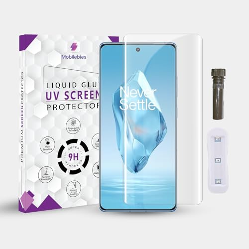 Image of Advanced HD+ UV Tempered Glass Screen Protector For Oneplus 12 5G (6.82 Inch, Pack of 1) Full Adhesive UV Curved Screen Guard, Case Friendly with installation kit
