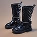 Girls Fashion Ankle Boots Side Zipper Lace Up Waterproof Boot Side Zipper Comfortable Non-Slip Booties