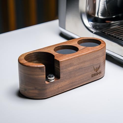 KNODOS Espresso Tamping Station 54mm For Breville Espresso Machine Accessories,Rosewood