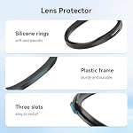 AMVR 6 Pair Glasses Spacer Compatible with Quest 3s/Quest 2, VR Lens Protector Accessories Silicone Anti-Scratch Ring to Protect Lens and Glasses Compatible with Meta Quest 1/Rift S/Go(Not for Q3)