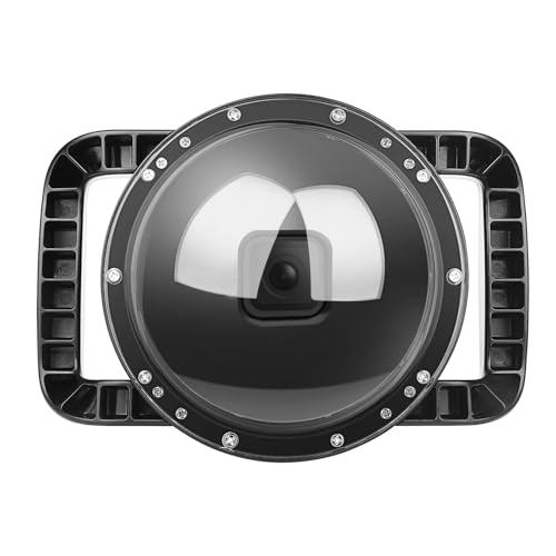 Dome Port Compatible with Gopro Hero 13/12/11/10/9 Black, Dual Handheld Dome Lens Built-in 30m/98ft Waterproof Housing Case Equip with Trigger Button
