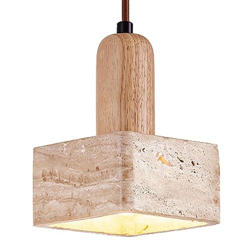 Suspension à tête unique en marbre et lustre de plafond style japonais