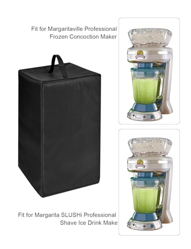 Image of Frozen Drink Maker Lid Slushie Machine Cover for Margaritaville Frozen Concoction Maker | Waterproof Anti-Static Nylon Lid for Margarita SLUSHi Machine /Margarita Shave Ice Drink Maker (Black)