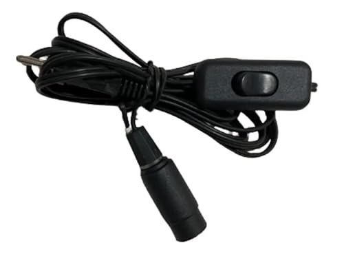 1 Rabicho Preto Abajur 2m Plugue Macho com Soquete E14 Instalado