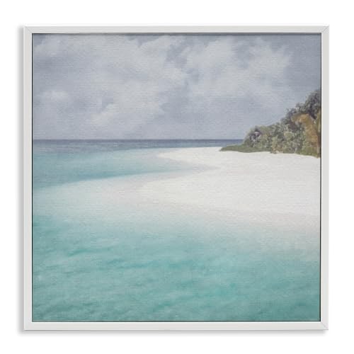 'Lagoon Shore Watercolor'| Framed Giclee Art