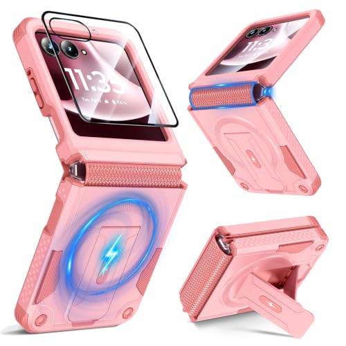 Magnetic for Motorola Razr 2026/2025/2024 Case with Hinge, Screen Protector