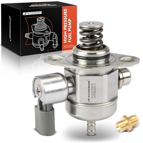 A-Premium High Pressure Fuel Pump with Bolts Compatible with Volkswagen Jetta, Passat, Tiguan, Beetle, CC, Eos, GTI & Audi A3/A3 Quattro, Q3/Q3 Quattro, TT, TT/TTS Quattro, 2008-2018, 1.8L 2.0L
