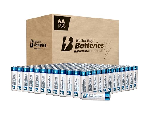 Piles alcalines industrielles de 10 ans de durée de vie lot 144 pour forte puissance