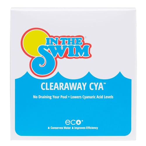 In The Swim ClearAway CYA Lowers Cyanuric Acid Levels Up to 20 PPM Per Week - Use in Skimmer Basket with Pump Running 24x7
