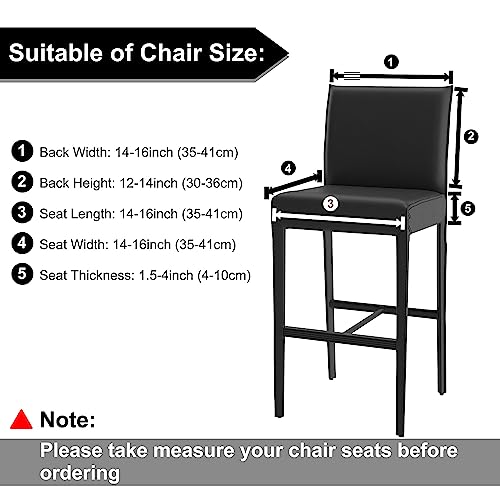 PiccoCasa Pack of 1 Bar Stool Covers - Image 3