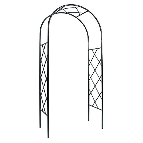 Achla Designs 100" Wrought-Iron Garden Arbor: Outdoor Archway, 8'4 ...
