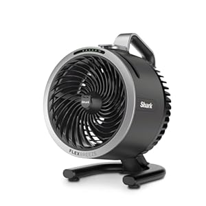 Shark FlexBreeze HydroGo, Powerful Portable Fan with Misting, Indoor & Outdoor Cooling, Quiet & Durable, Corded & Cordless, Compact & Lightweight, Up to 20m Airflow, Charcoal FA050UK