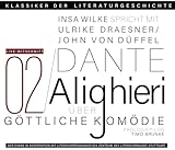 Ein Gespräch über Dante Alighieri – Göttliche Komödie: Klassiker der Literaturgeschichte - Dante Alighieri Mitherausgeber: derDiwan Hörbuchverlag Mitwirkende: Timo Brunke Cover Art: Stephan Scharnagel Epilog: Timo Brunke Interviewer: Insa Wilke Hauptdarsteller: Ulrike Draesner, John von Düffel Series Editor: Literaturhaus Stuttgart 
