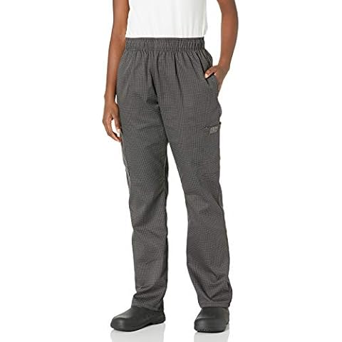 Chef Code Unisex's Cargo Chef Pant, Houndstooth Charcoal, Medium Cover