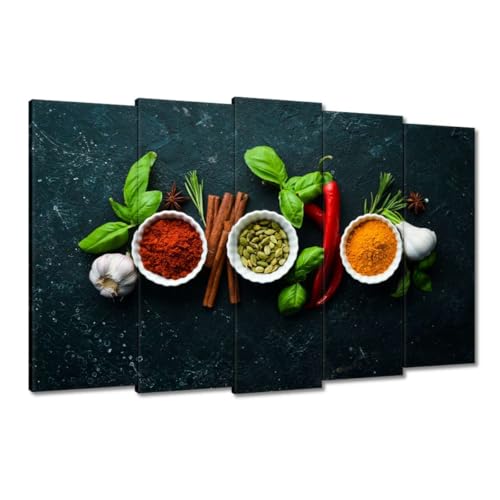 Peinture Épices de Cuisine tableau decoration murale toile 150x95