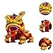 DYNWAVE Chinese Marionette Lion Toy,Hand String Lion Dance Puppet Creative Chinese New Year Decoration,Chinese New Year Gift