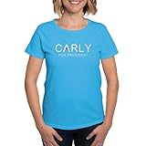 CafePress Carly for President Women's Dark T Shirt Womens Cotton Dark T-Shirt Sapphire