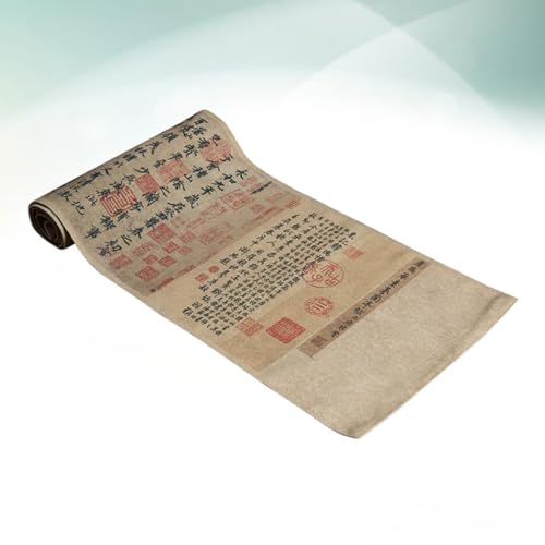 Nappe chinoise rétro souvenir de voyage en coton et lin pour salon zen