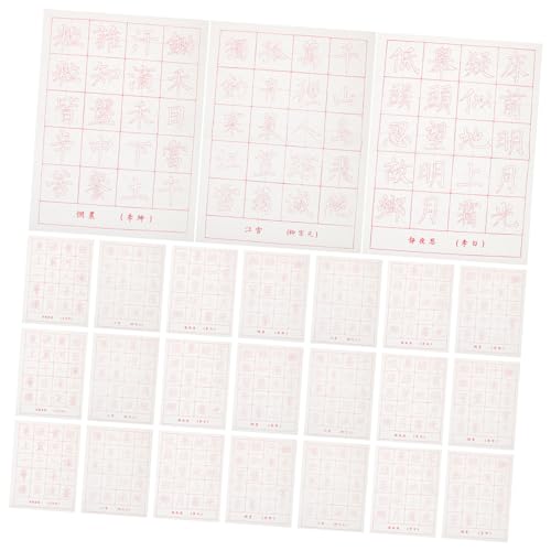Tofficu 90 Folhas Papel Para Prática De Caligrafia Papel De Cópia Caderno De Caligrafia Ferramenta D