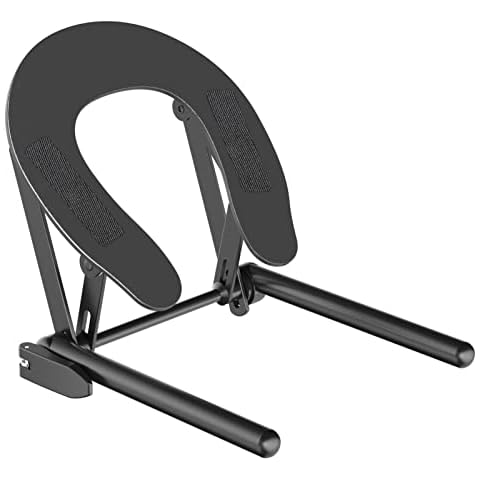 CLORIS Universal Headrest Face Cradle， Lightweight Adjustable Aluminum Face Space Holder for Massage Table(Black) Cover