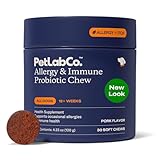 PetLab Co. Allergy & Immune Probiotics for Dogs, Support Seasonal Allergies, Gut & Digestive Health - Pork Flavor - 30 Soft Chews - Packaging May Vary