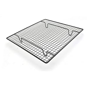 Stainless Steel Wire Grid Koelen Cake Eten Rack Oven Safe Keuken Bakken Pizza Brood Barbecue Holder Shelf – Zwart