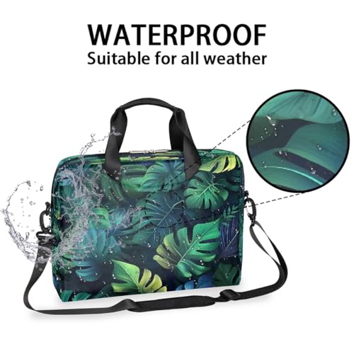 Bolso para laptop 16 pulg. hojas palma tropical miniatura 2