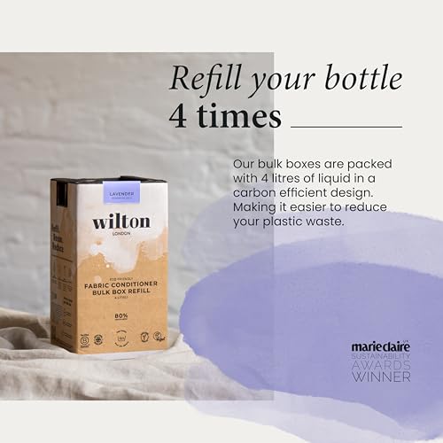 Wilton London Lavender Eco-Friendly Gentle Fabric Conditioner 160 Washes (4L) Refill - Vegan Plant-Based Biodegradable Natural Fabric Softener - Packed with Essential Oils for Long Lasting Fragrance - Image 2