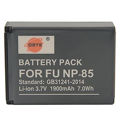 DSTE Repuesto Batería para Fujifilm NP 85 FinePix S1 SL240 SL245 SL260 SL280 SL300 SL305 SL1000