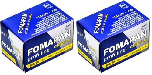 Foma Fomapan 100 ISO Films négatifs Noir et Blanc, 35 mm, 36 l'exposition (Lot de 2)