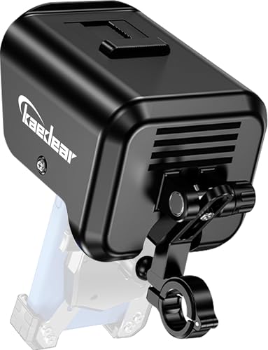 Kaedear(カエディア) バイク サンバイザー 日除け サンシェード 自転車 スマホホルダー 携帯ホルダー スマホ ホルダー スタンド マウント (17mm/ブラック)のサムネイル