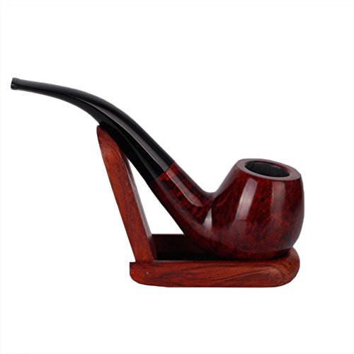 Home-organizer Tech Foldable Wood Finished Smoking Pipe Holder Tobacco Pipe Stand - Thumbnail 6