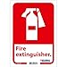 Global Industrial Fire Extinguisher Sign, 10x7, Pressure Sensitive Vinyl
