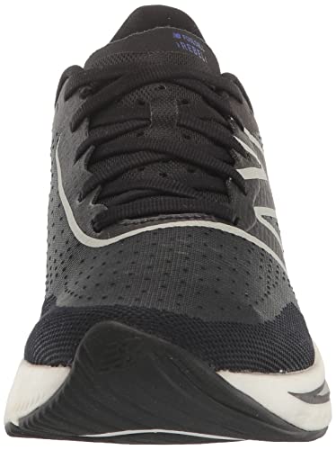 New Balance Women's FuelCell Rebel V3 Running Shoe, Black/Aura/Vibrant Spring Glo, 5 Medium US