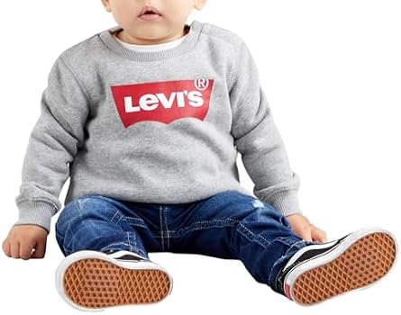 Sweatshirt Levi's Batwing Crewneck Pour Garçon - Pull Chaud Et Confortable Avec Logo Iconique