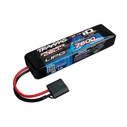 Traxxas 2S, 7.4V, 7600mAh, 25C "Power Cell" Li-Poly Battery Pack with iD Traxxas Connector #2869x.