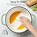NSIRONS Enameled Cast Iron Dutch Oven with Lid, 3 QT Dutch Oven Pot for Bread Baking, Heavy Duty Cast Iron Pot for Braising, Cook, Bake, Refrigerate Safe across All Cooktops (Pistachio Green,3 QT)