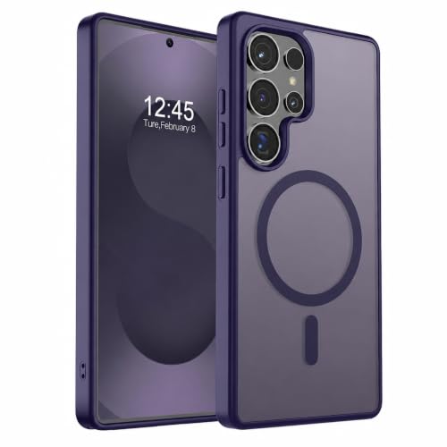 Image of AIBEX Back Cover for Samsung Galaxy S25 Ultra | Slim Case with Wireless Charging Support | Anti-Scratch, Shockproof, Anti-Fingerprint & Lightweight Military-Grade Protective Cover - Purple