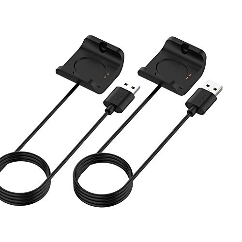 2-Pack Charger Compatible with Amazfit bip S Charger Replacement Charging Dock 3.3ft USB Cable for Amazfit Bip S A1805