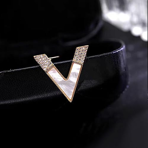Image of Fashion Rhinestone Flower Brooches Pins Cute Pearl Crystal Floral Lapel Pin Brooch Costume Decorate Jewelry for Women Gril Gift