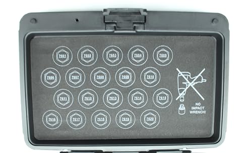 Image of TMAX 20pc Anti-Theft Wheel Lug Nut Removal Socket Key for Volvo Set A