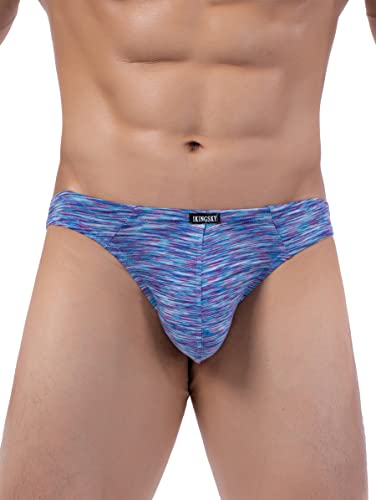 iKingsky Men's Quick-dry Bulge Thong Colorful T-back Underwear Stretch Sporty Under Panties for Men2