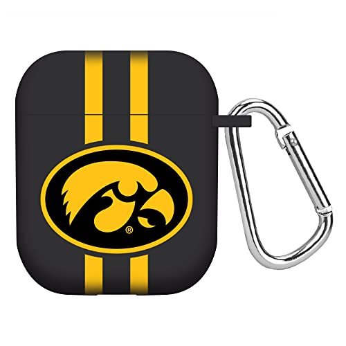AFFINITY BANDS Iowa Hawkeyes HD Case Cover Compatible with Apple AirPods Gen 1 & 2 (Stripes)