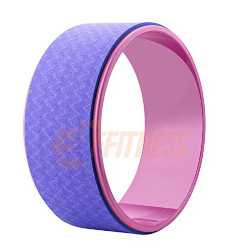 FSYC068V Body Dharma Yoga Wheel | Cerchio Roller Anello per Allenamento Pilates Fitness Workout Gym Ginnastica | Superficie Antiscivolo (Viola)