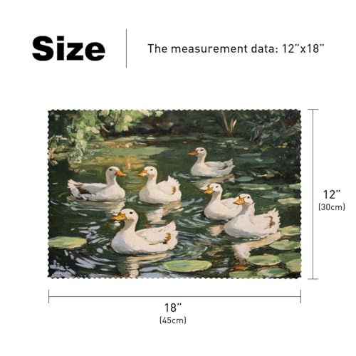 Sets de table antidérapants lot de 6 pour protéger la table des assiettes chaudes - 6